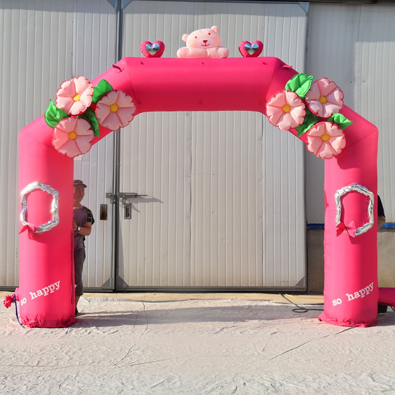 海淀粉色婚礼拱门